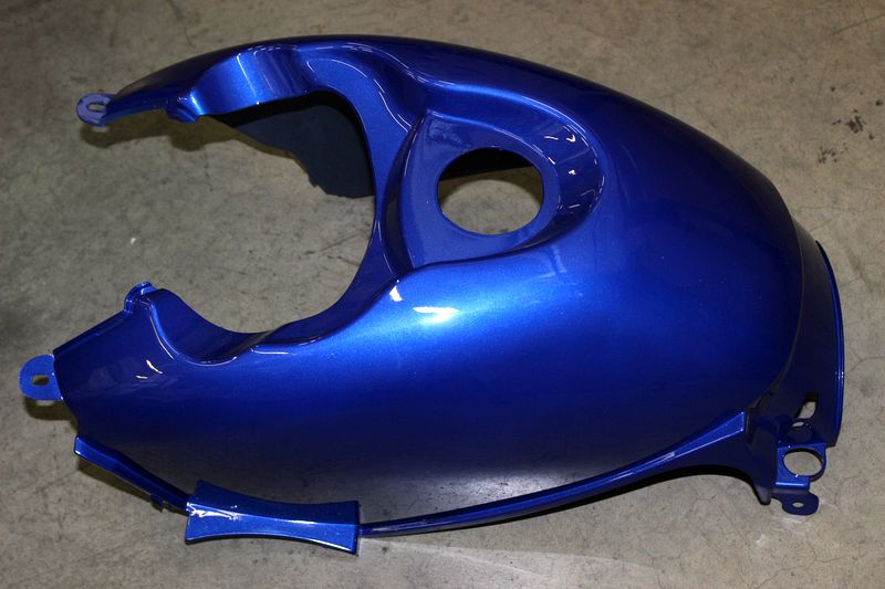облицовка бензобака верхняя задняя (синий металлик) - CF500