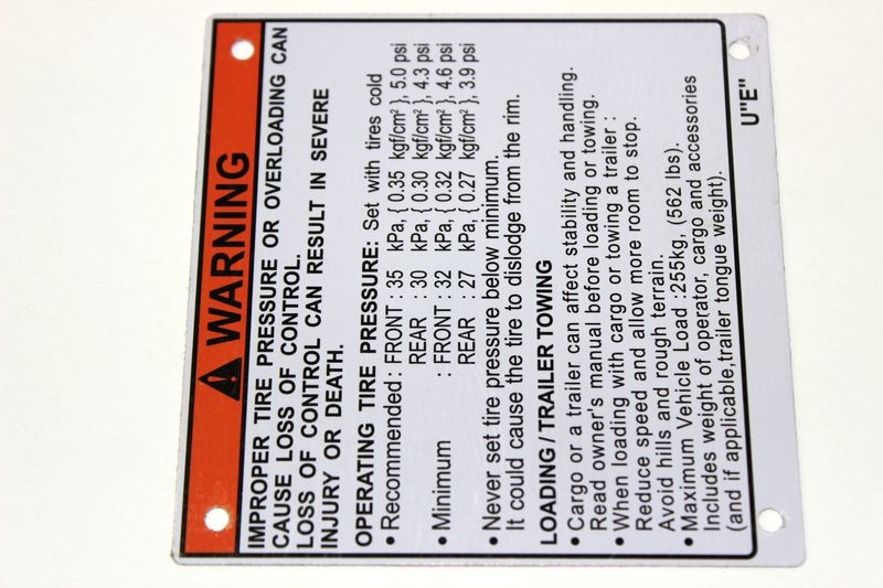 Табличка предупреждения - CF500-A